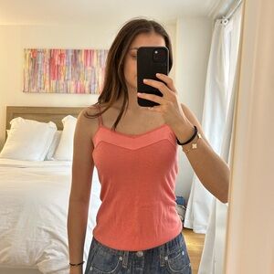 Banana republic 80% silk pink tank top shirt